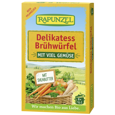 Gemüsebrühwürfel Delikatess mit viel Gemüse und Hefe (8Stk)